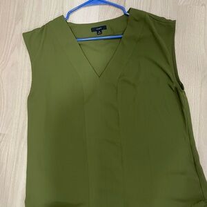 J. Crew Women's Olive Green Sleeveless Top